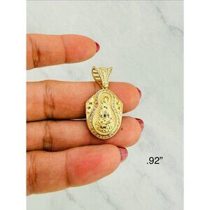 ❤️ 10k Gold pendant Virgin of charity Virgen de la caridad